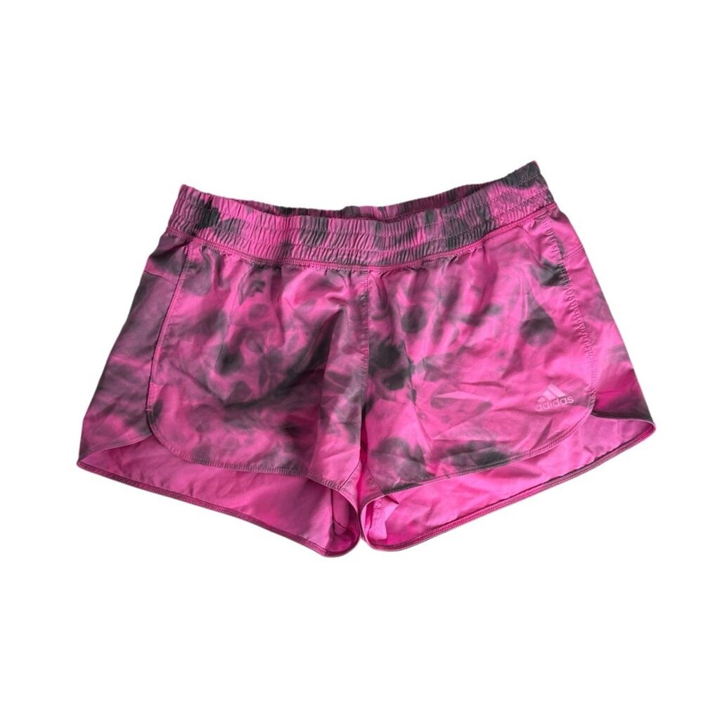 Adidas Women's Pink Tie Dye Active‎ Running Shorts Size Medium